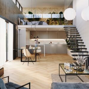 Panele Winylowe Arbiton Amaron Herringbone Dąb Yankee
